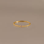 Thin Mini Pink Tourmaline Ring