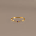 Thin Mini Amethyst Ring