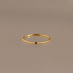 Thin Mini Amethyst Ring