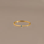 Thin Mini Aquamarine Ring