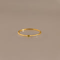 Thin Mini Peridot Ring
