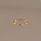 Thin Mini Emerald Ring