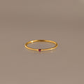 Thin Mini Ruby Ring