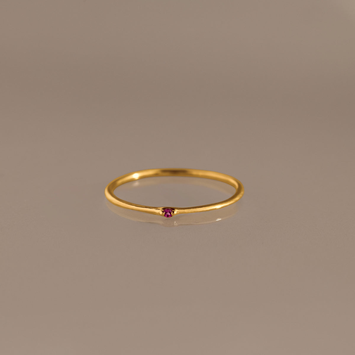Thin Mini Birthstone Ring