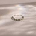 Marquise Jade Ring in Silver