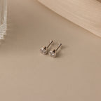 Large Diamond Bezel Flat Back Studs