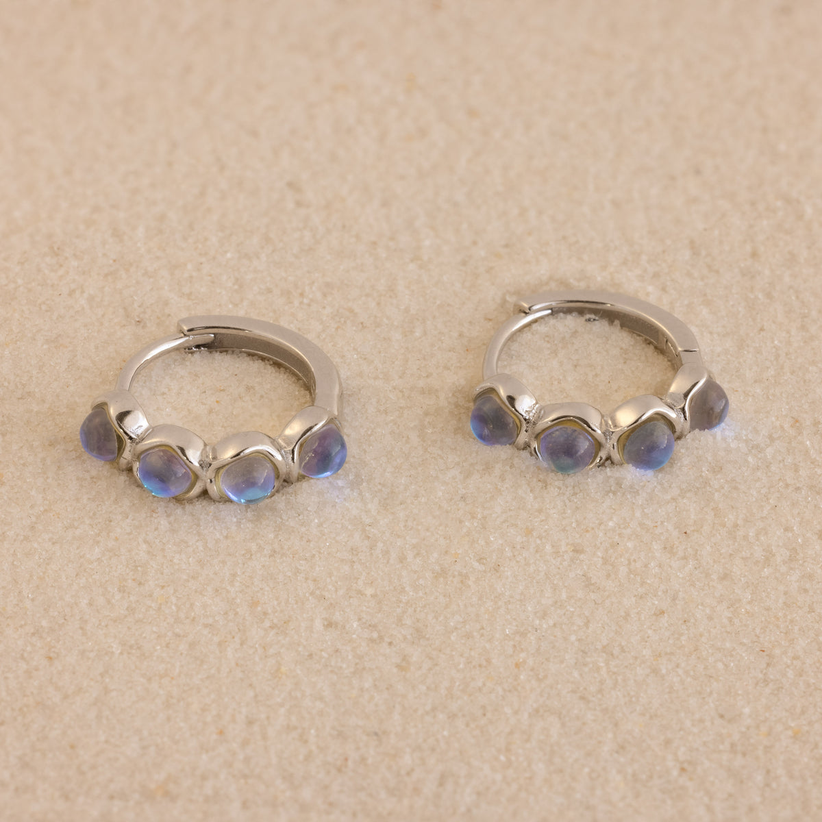 Clear Moonstone Huggies