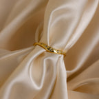 North Star Curve Dome Ring in Silver