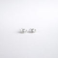 Round Diamond Studs in Silver