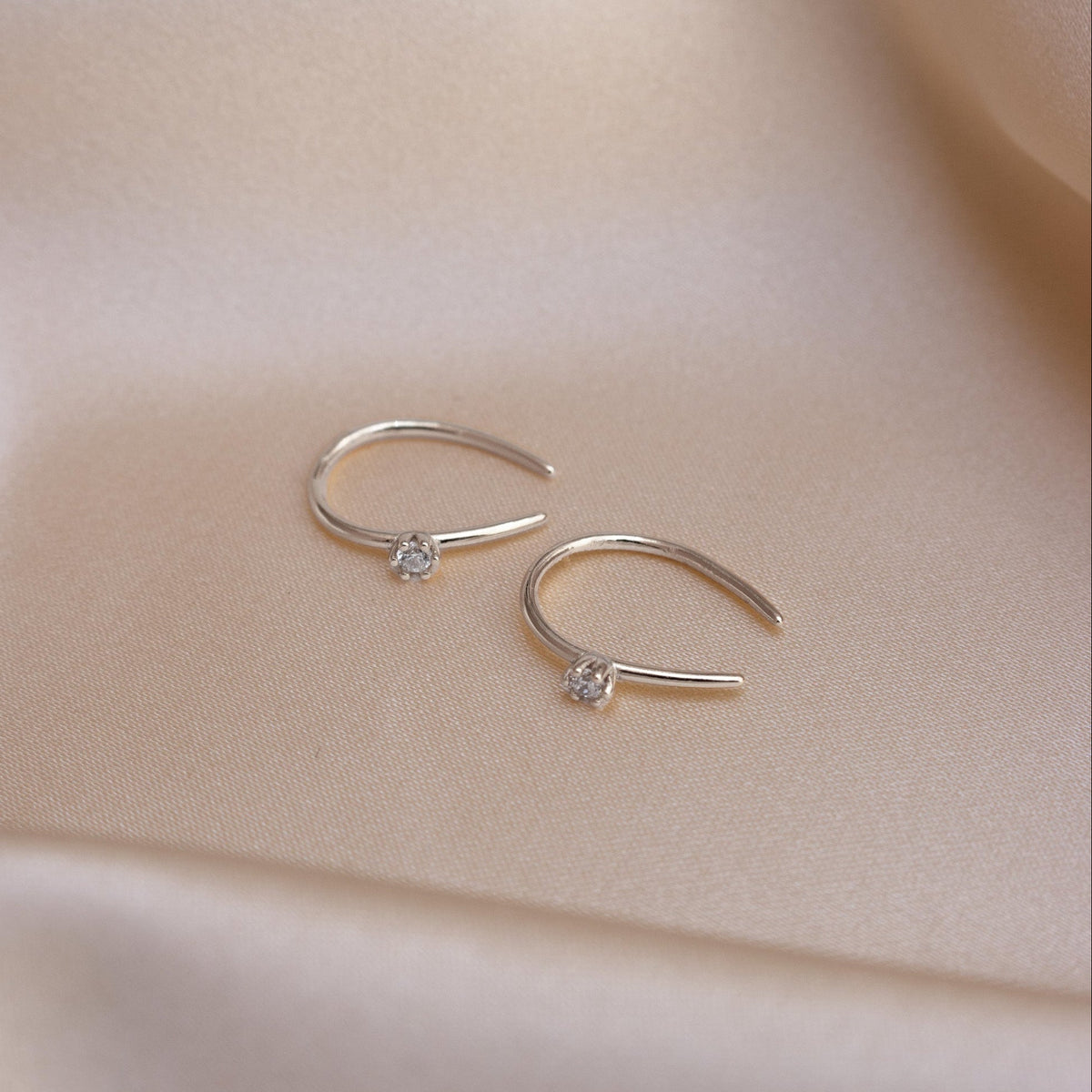 Rylee Diamond Wire Earrings