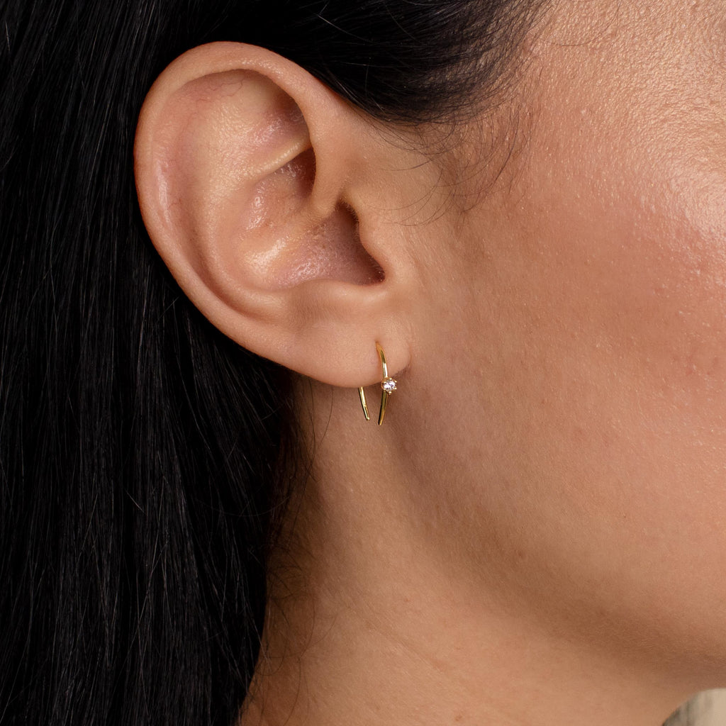 Rylee Diamond Wire Earrings