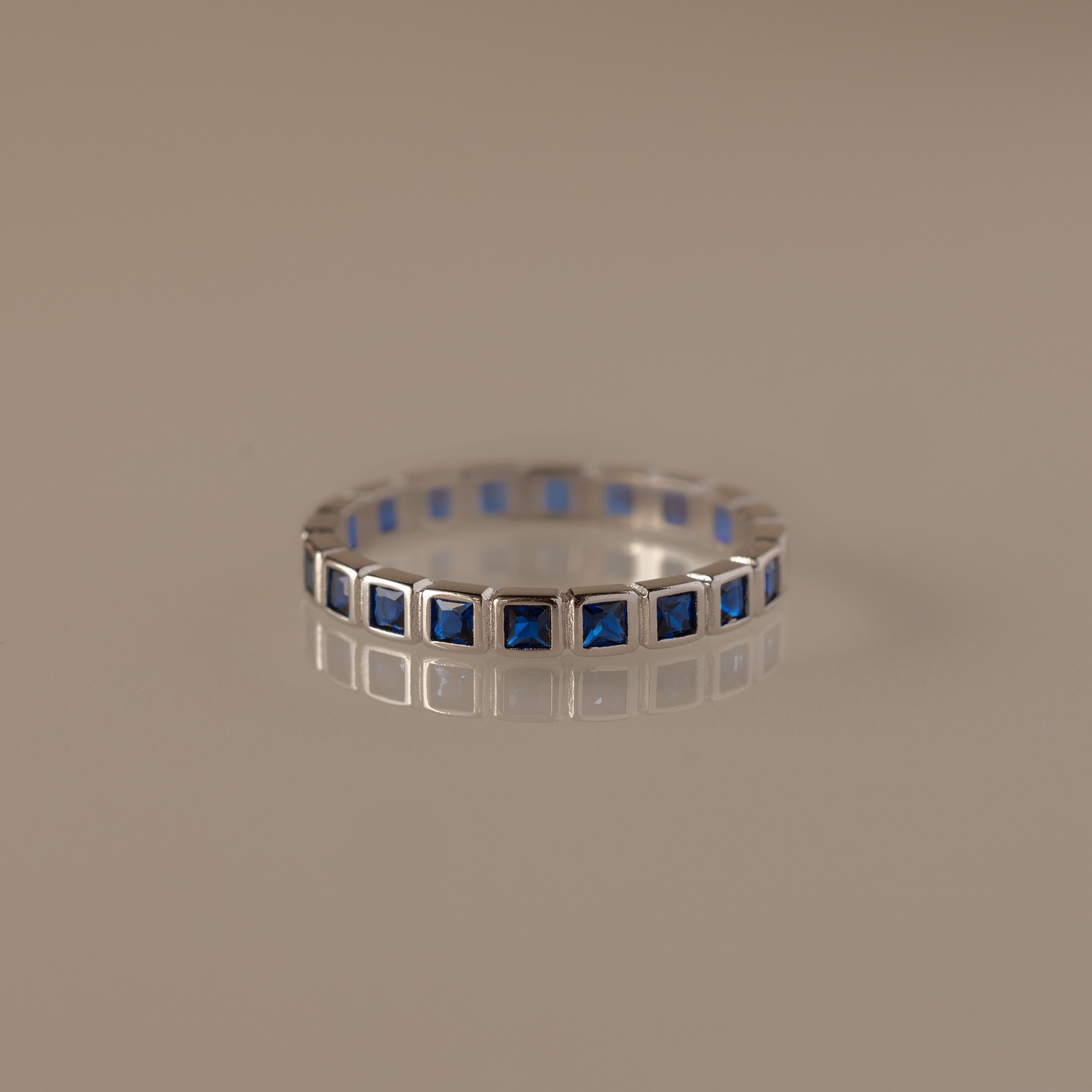Eternity Bezel Sapphire Ring