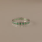Eternity Bezel Emerald Ring