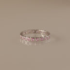 Eternity Bezel Pink Tourmaline Ring