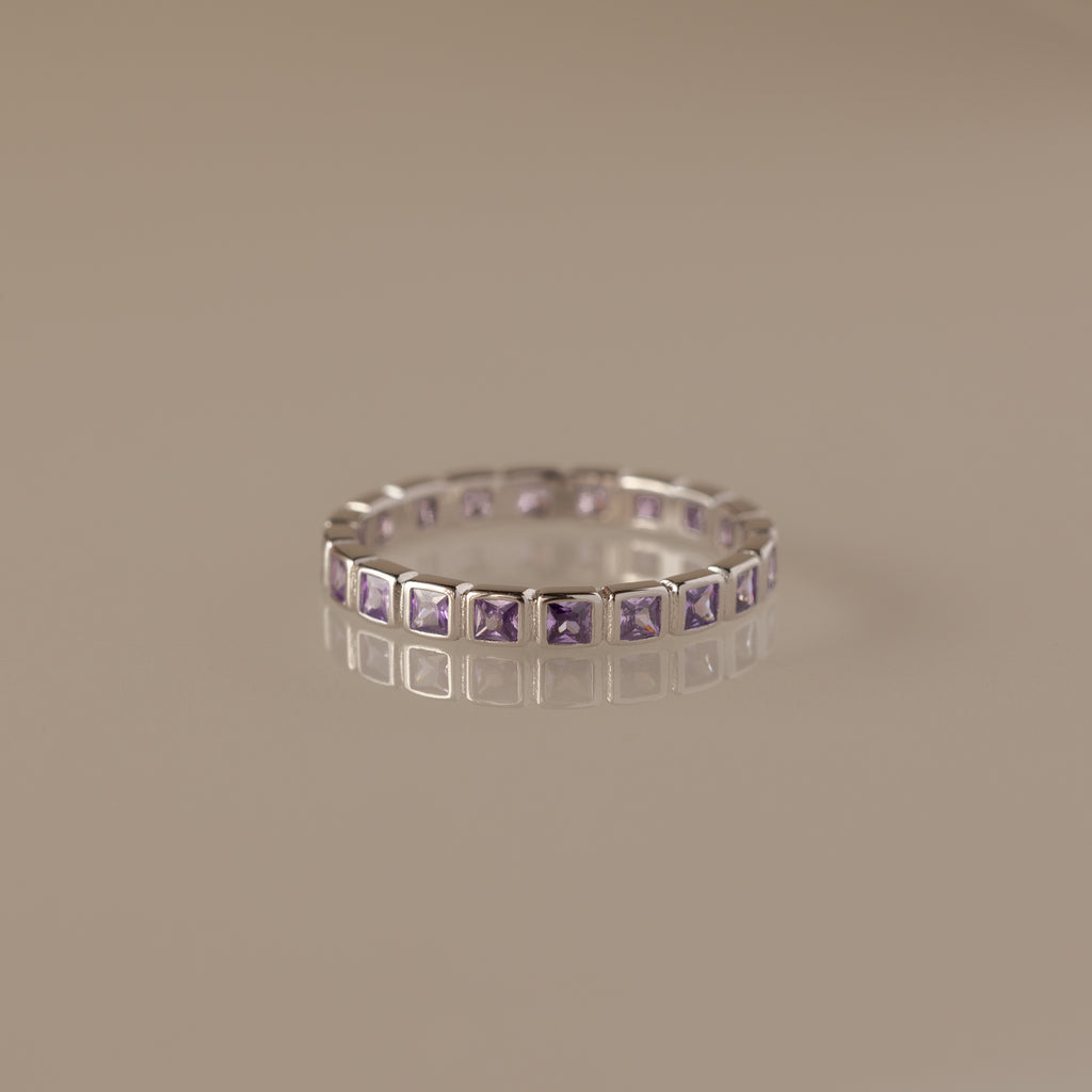 Eternity Bezel Amethyst Ring