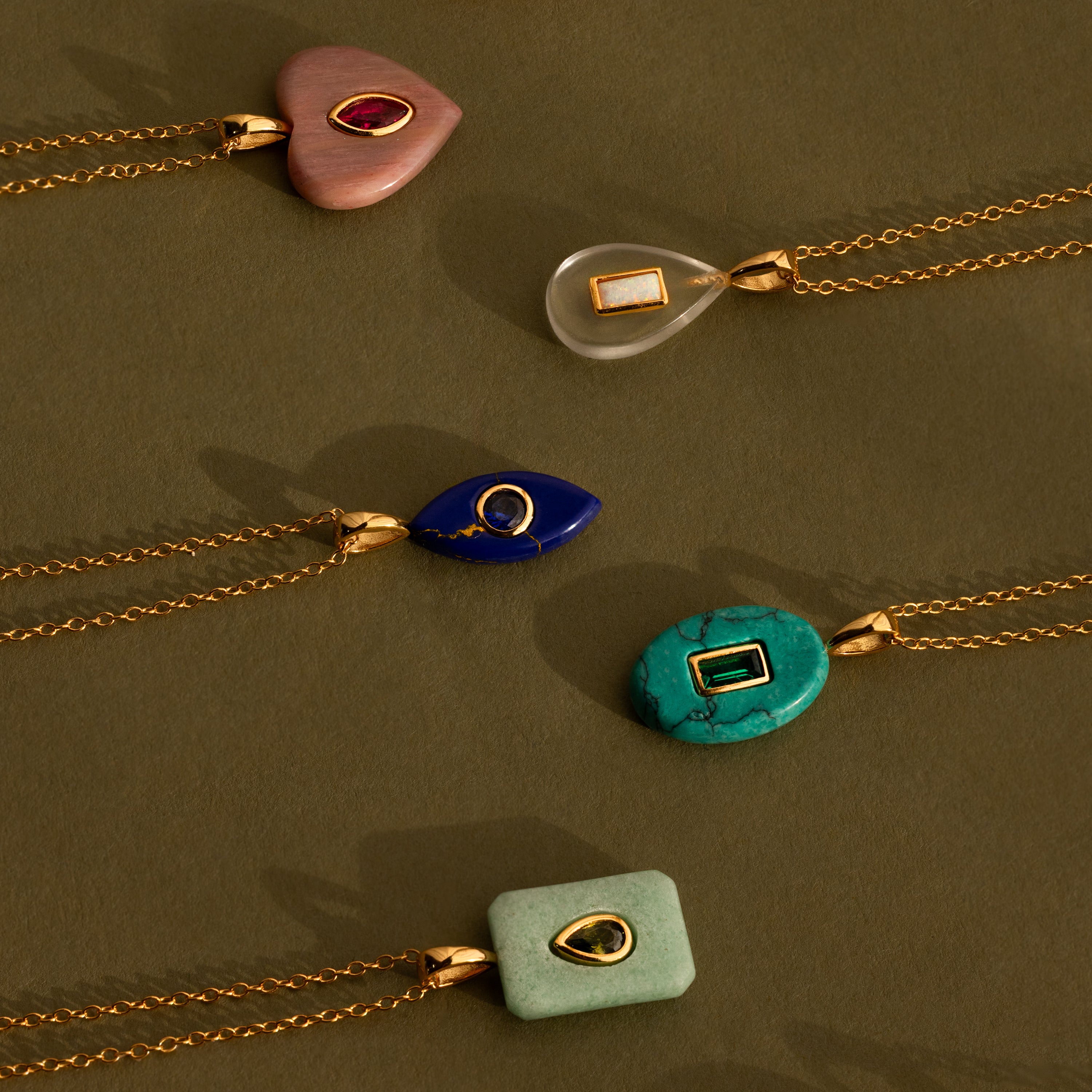 Opal Crystal Necklace