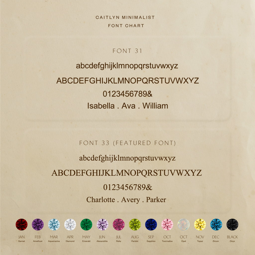 Engraved Birthstone Eternity Ring