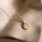 Moonstone Pendant Necklace in 18K Gold