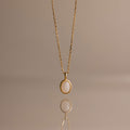 Moonstone Pendant Necklace in 18K Gold