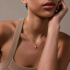Moonstone Pendant Necklace in 18K Gold