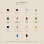 Discover birthstone inspiration for your Toi et Moi Wrap Ring in 18K Gold with our chart featuring garnet, amethyst, aquamarine, diamond, emerald, and more—ideal for designing a unique stacking or wrap ring.