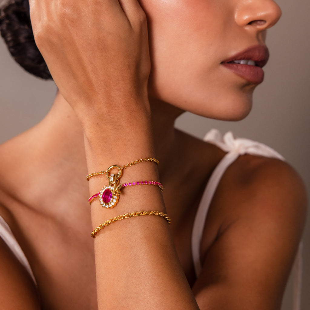 Heirloom Ruby Charm in 18K Gold