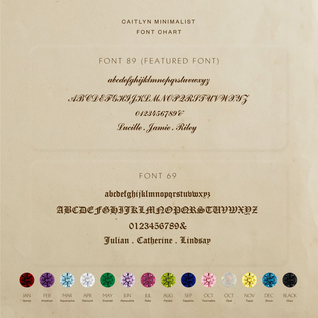 Initial Birthstone Necklace