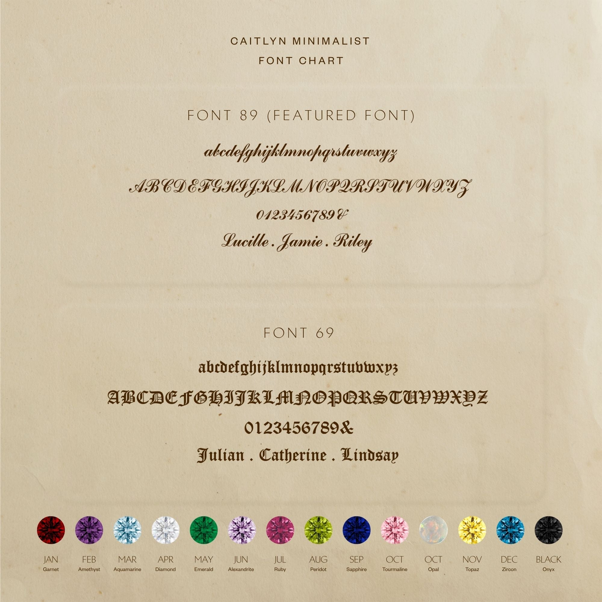 Initial Birthstone Necklace