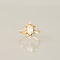 Gilded Starburst Diamond Ring