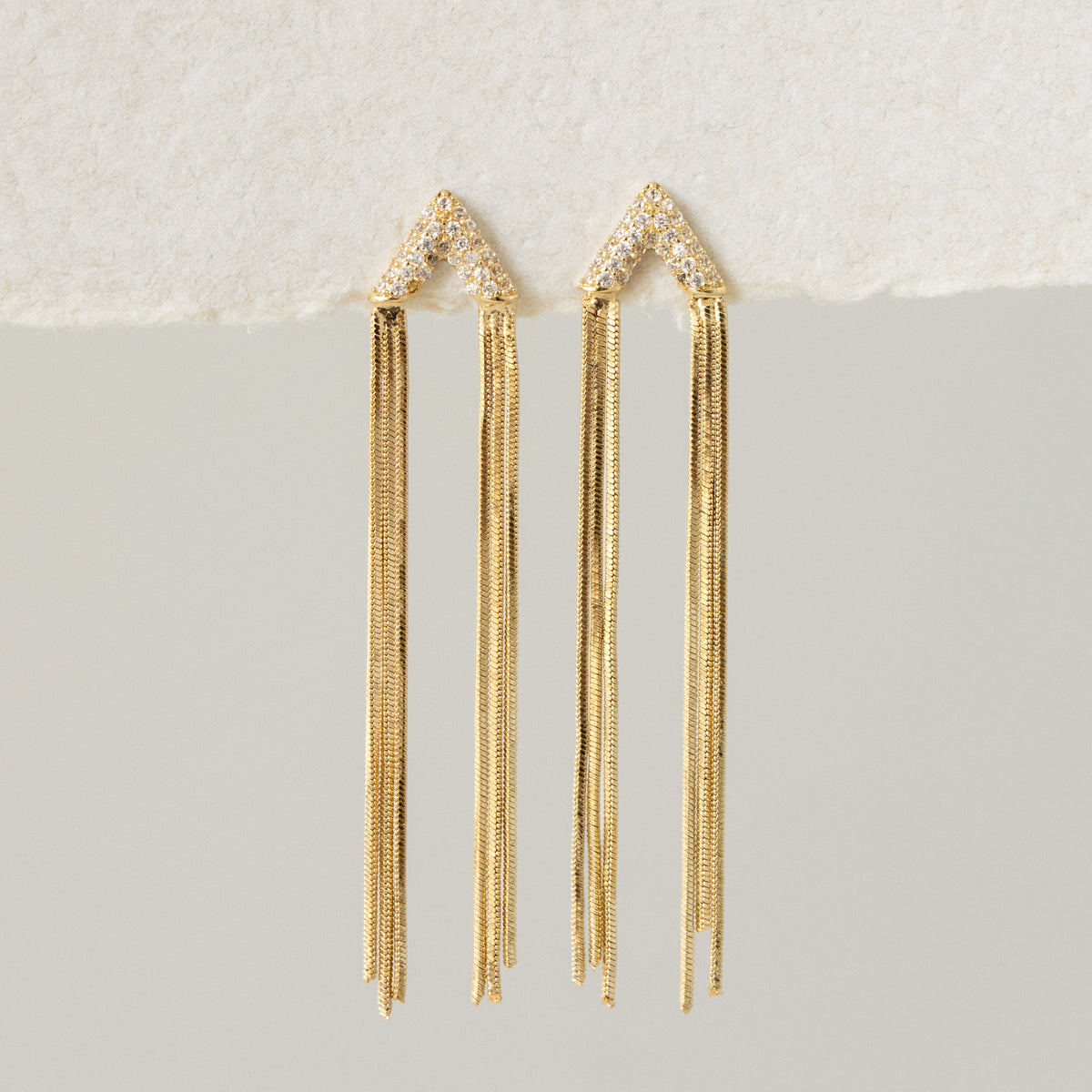 Twin Cascade Chain Studs