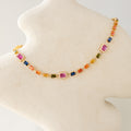 Mixed Confetti Baguette Gemstone Necklace