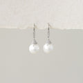 Pearl Drop Pave Hook Earrings