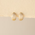 Mini Pave Dome Huggies