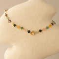 Autumn Clover Clasp Necklace
