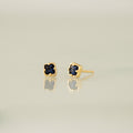 Sapphire Gemstone Square Studs