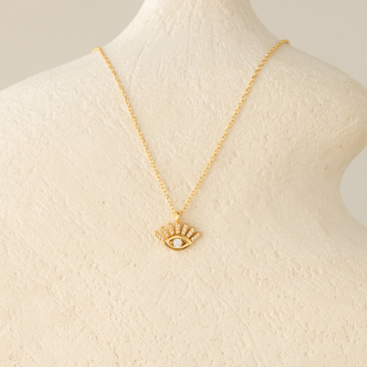 Fluttering Evil Eye Necklace