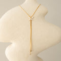 Diamond Butterfly Bolo Necklace