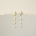 Diamond Teardrop Trio Huggies