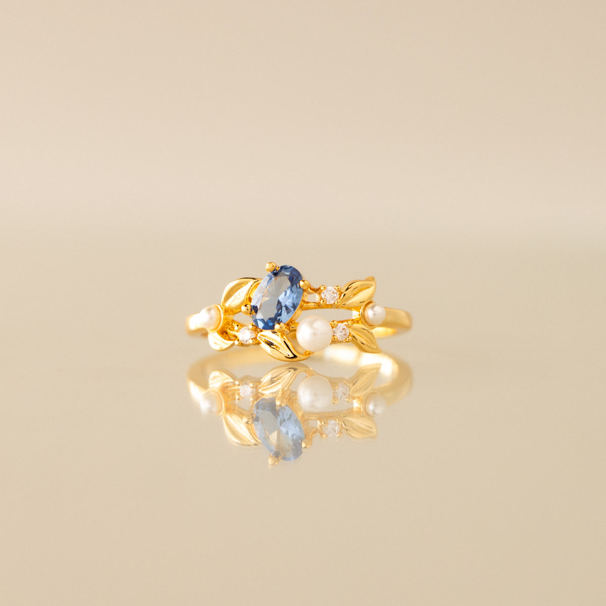 Zircon & Pearl Meadow Ring