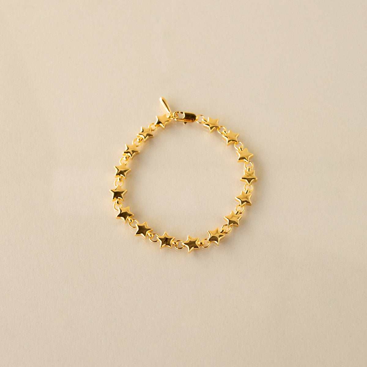 Gold Star Chain Bracelet