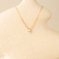 Statement Diamond Teardrop Necklace