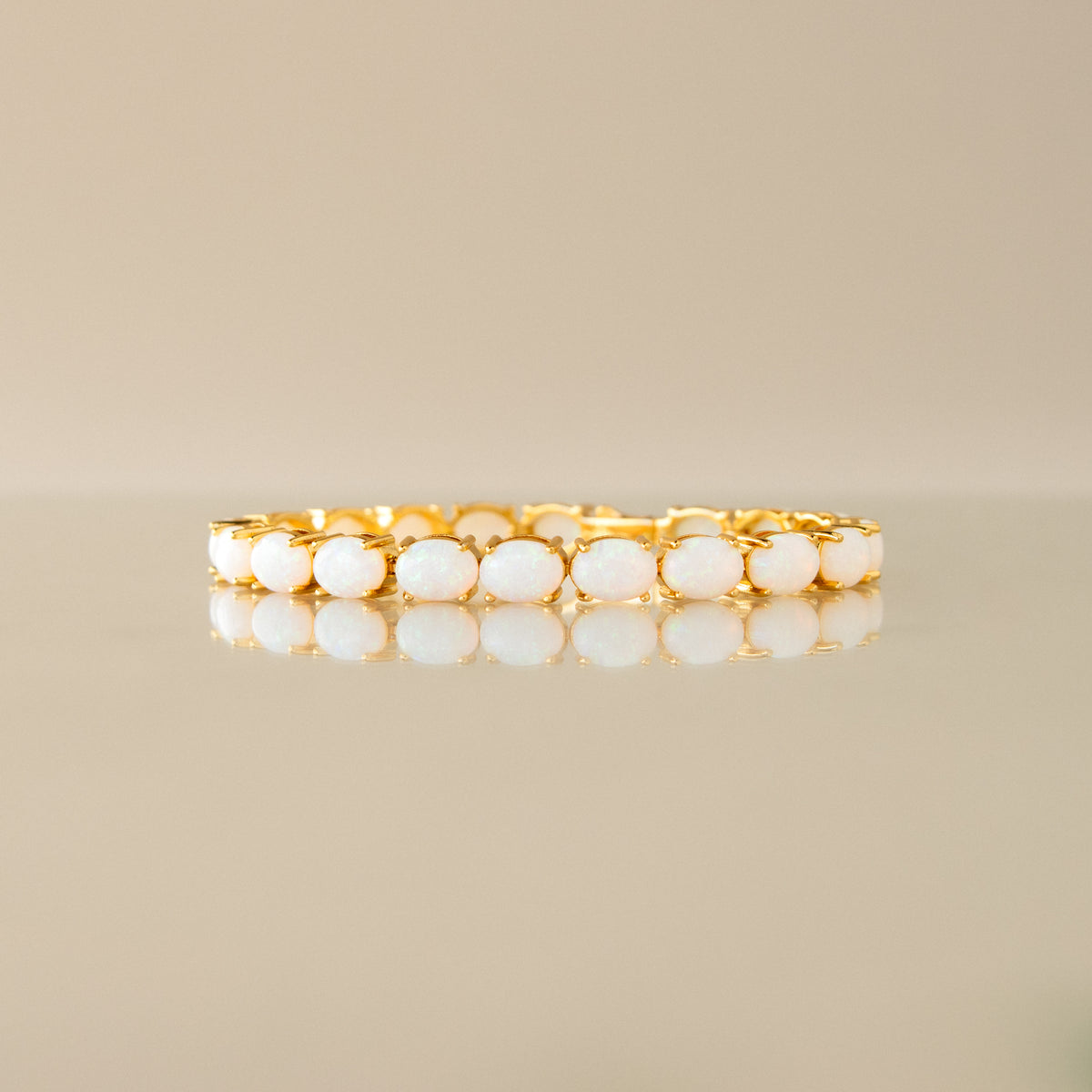 Bold Oval Opal Tennis Bracelet