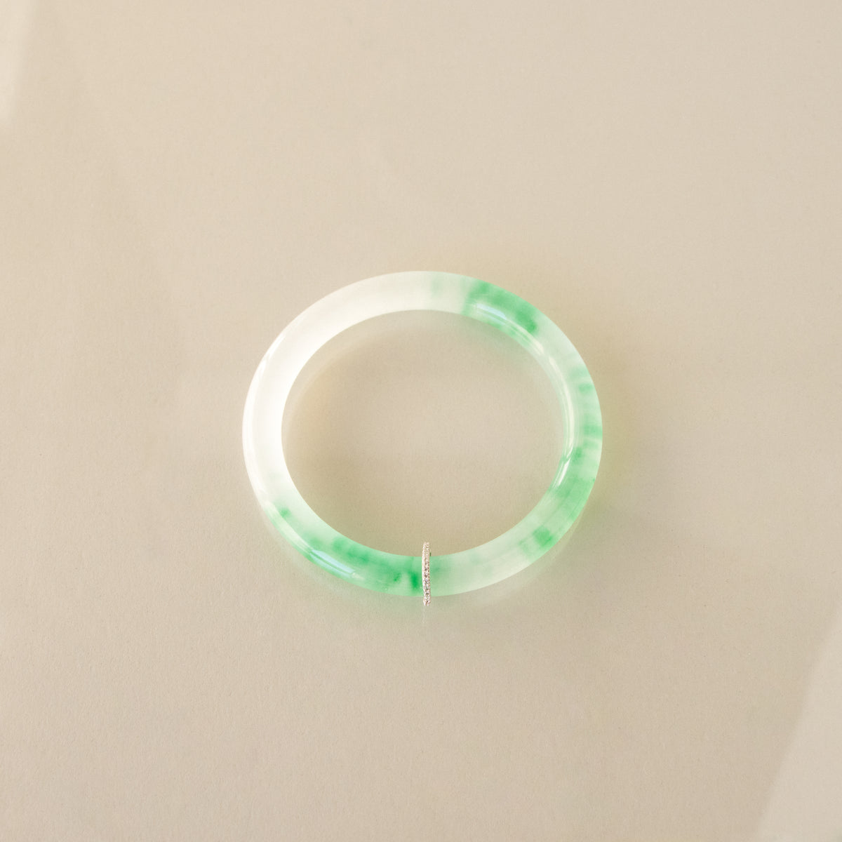 Jade Pave Accent Bangle