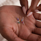 Dainty Blue Zircon Charm