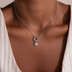 Dainty Blue Zircon Charm