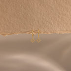 Twilight Star Hoops in 18K Gold