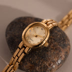 Close up of the face dial on our Cobblestone Timepiece watch