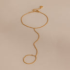 Bracelet chaîne à main gourmette étoile