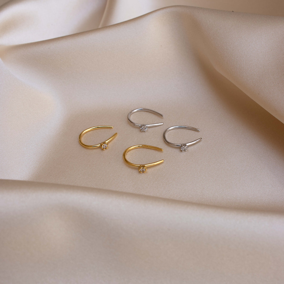 Rylee Diamond Wire Earrings