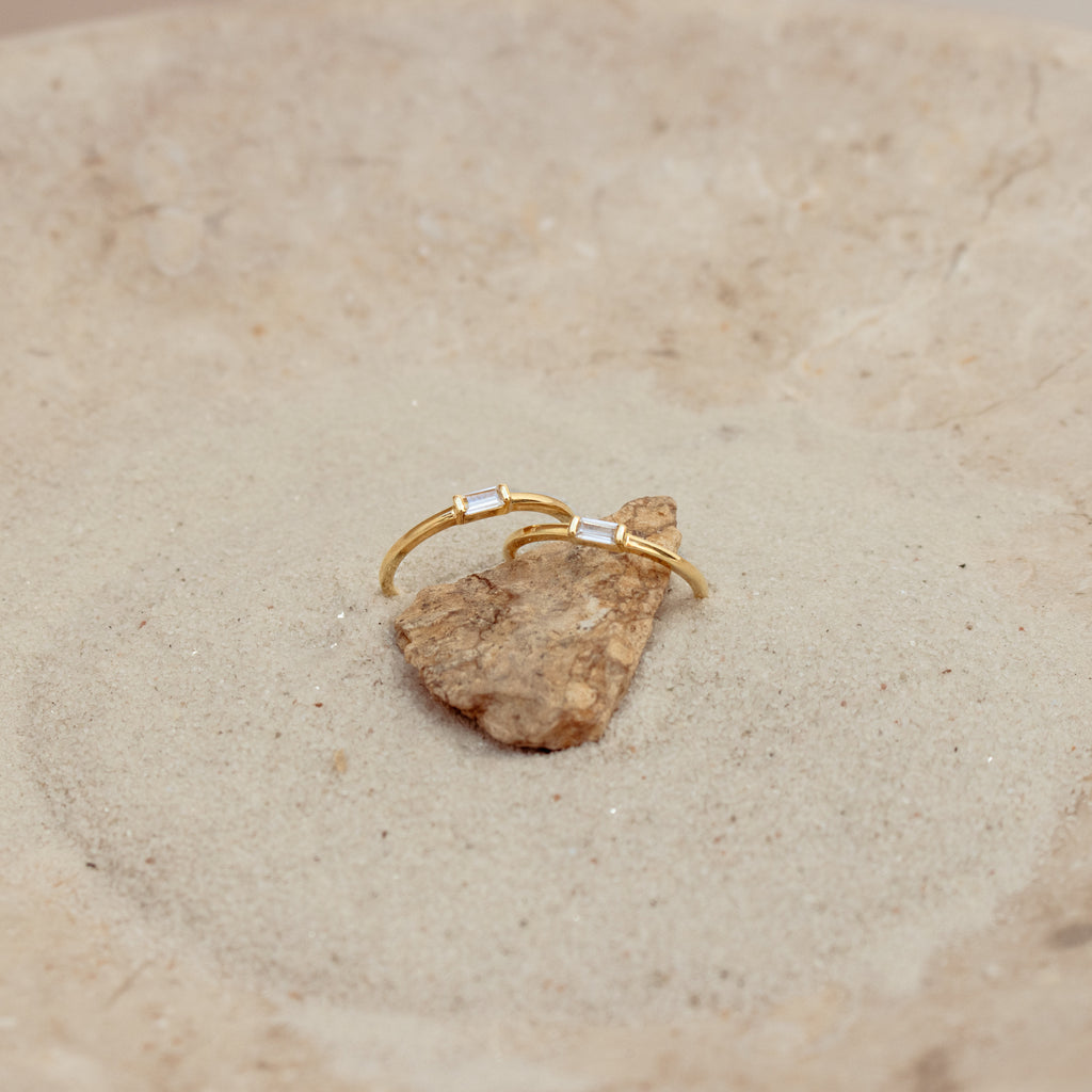 Baguette Diamond Ring in 18K Gold